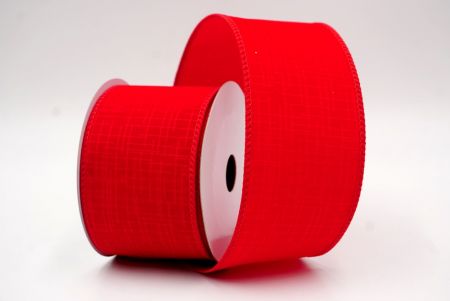 Cinta Alámbrada de Terciopelo Rojo_Grid_KF9607GC-7-7