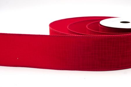 Cinta Alámbrada de Terciopelo Rojo Oscuro_Grid_KF9607GC-7A-169