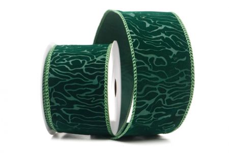 Cinta de Alambre de Terciopelo Abstracto Verde_KF9610GC-3-127