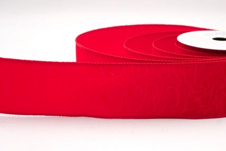 Cinta de alambre de terciopelo con onda abstracta en rojo_KF9610GC-7-7