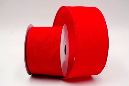 Red_Hatch Pattern Velvet Wired Ribbon_KF9612GC-7-7