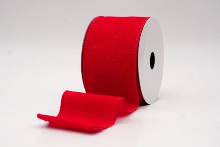 Red_Hatch Pattern Velvet Wired Ribbon_KF9612GC-7-7