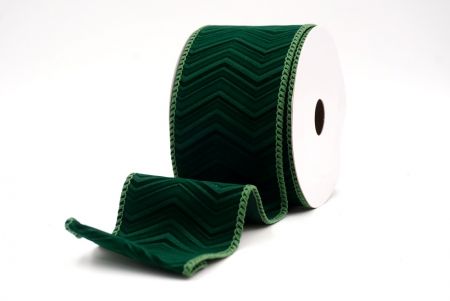 Green_Chevron Velvet Wired Ribbon_KF9613GC-3-127