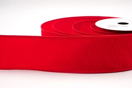 Red_Chevron Velvet Wired Ribbon_KF9613GC-7-7