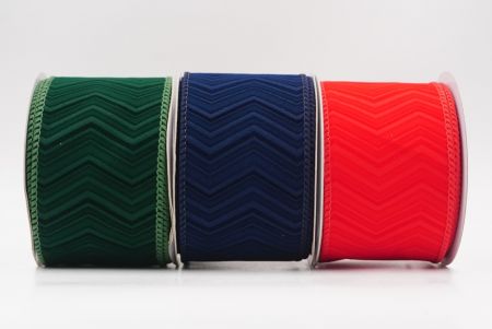 Chevron Velvet Wired Ribbon_KF9613