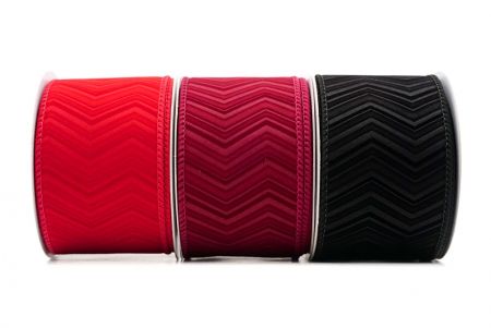 Chevron Velvet Wired Ribbon - Chevron Velvet Wired Ribbon