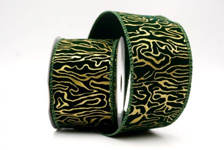 Grün_Samt Goldwirbel Drahtband_KF9616GC-3-127