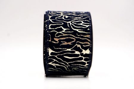 Marineblau_Samt Goldwirbel Drahtband_KF9616GC-4-4