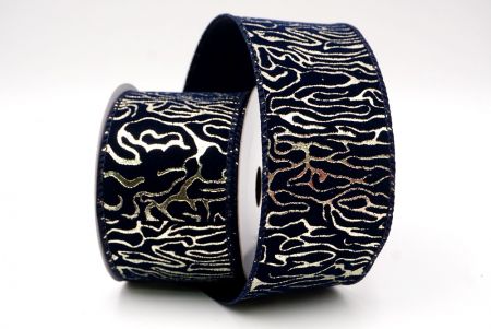 Marineblau_Samt Goldwirbel Drahtband_KF9616GC-4-4