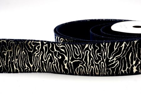 Marineblau_Samt Goldwirbel Drahtband_KF9616GC-4-4