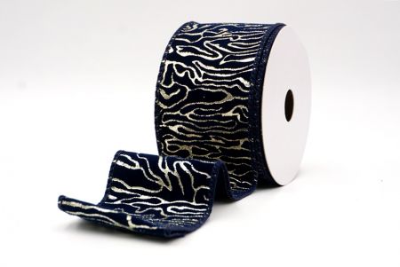 Marineblau_Samt Goldwirbel Drahtband_KF9616GC-4-4