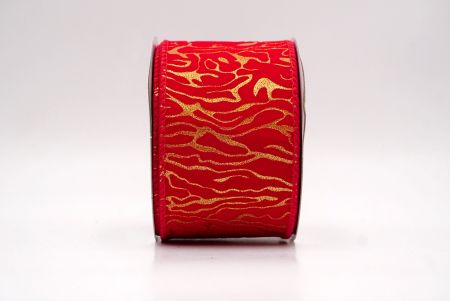 Rot_Samt Gold Wirbel Drahtband_KF9616GC-7-7