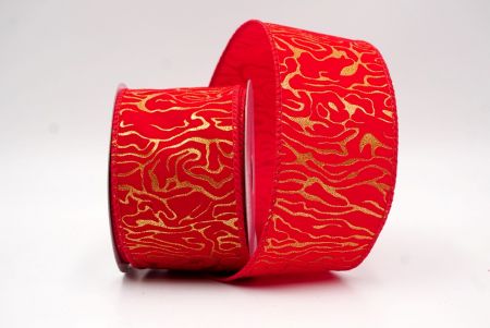 Rot_Samt Gold Wirbel Drahtband_KF9616GC-7-7