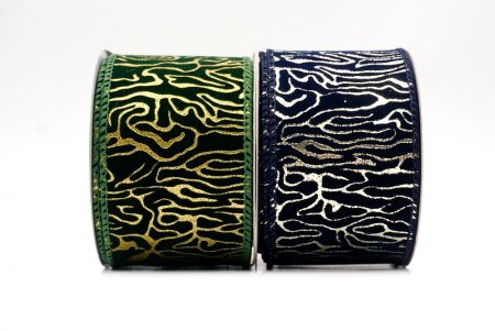 Samt Gold Wirbel Drahtband_KF9616