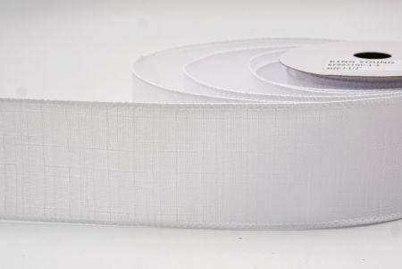 सफेद क्लासिक ठोस रंग बर्लैप तार वाला रिबन_KF9621GC-1-1