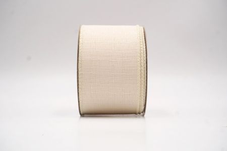 क्रीम क्लासिक ठोस रंग बर्लैप तार वाला रिबन_KF9621GC-2-2