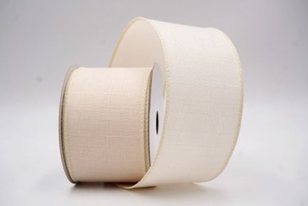 क्रीम क्लासिक ठोस रंग बर्लैप तार वाला रिबन_KF9621GC-2-2