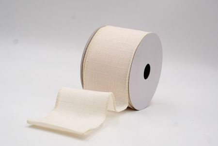 क्रीम क्लासिक ठोस रंग बर्लैप तार वाला रिबन_KF9621GC-2-2