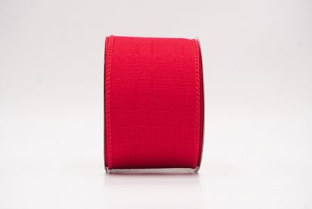 लाल क्लासिक ठोस रंग बर्लैप तार वाला रिबन_KF9621GC-7-7