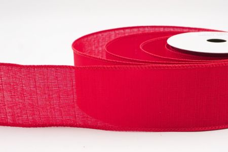 लाल क्लासिक ठोस रंग बर्लैप तार वाला रिबन_KF9621GC-7-7