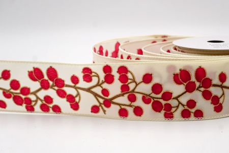 Kremowa_wstążka z festiwalowymi jagodami zimowymi_KF9623GC-2-2