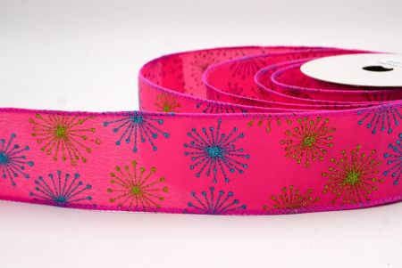 Ruban en fil câblé Rose Fluo_Célébration Éclat_KF9636GC-40-40