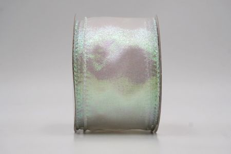 Ruban en fil métallique transparent brillant rose_KF9655GN-5