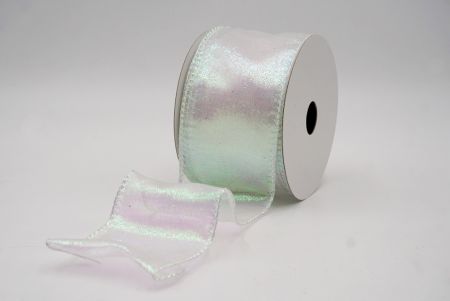 Ruban en fil métallique transparent brillant rose_KF9655GN-5