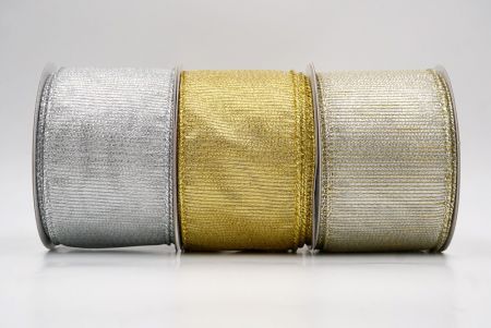 Festive Metallic and Sheer Wired Ribbon - Festive Metallic and Sheer Wired Ribbon