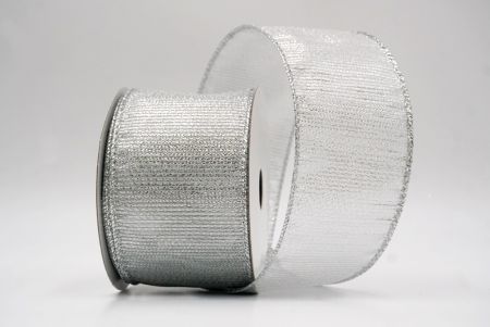 Ruban filé métallique et transparent argenté_festif_KF9657G-1S