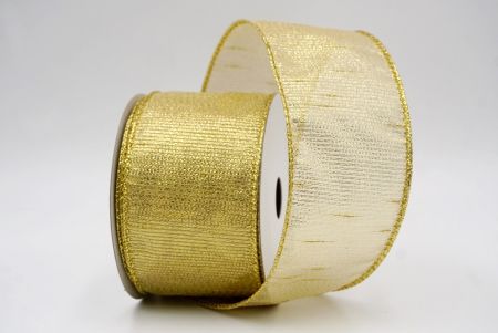 Ruban filé métallique et transparent doré_festif_KF9657G-2