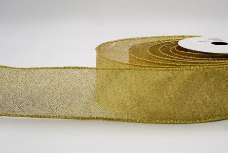 Ruban filé métallique et transparent doré_festif_KF9658G-13