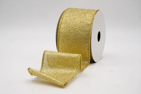 Ruban filé métallique et transparent doré_festif_KF9658G-13