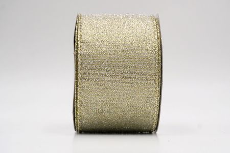 Ruban filé métallique et transparent doré clair_festif_KF9658GV-2