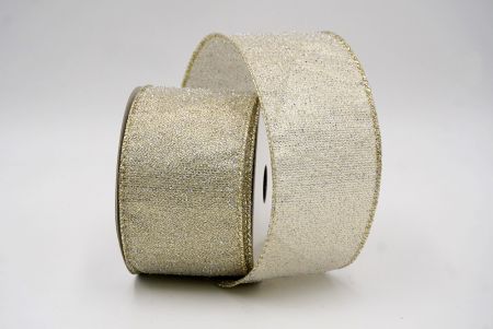 Ruban filé métallique et transparent doré clair_festif_KF9658GV-2