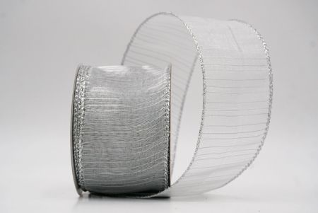 Ruban filé métallique et transparent argenté_festif_KF9659G-1