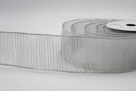 Ruban filé métallique et transparent argenté_festif_KF9659G-1