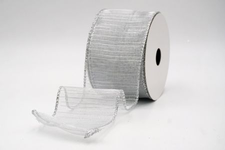 Ruban filé métallique et transparent argenté_festif_KF9659G-1
