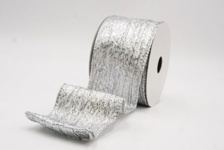 Grau Weiß Modern Metallic Glanz Drahtband_KF9663G-1