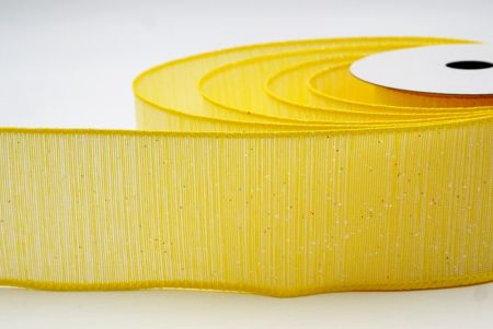 Gelb Glitzer Bonbonfarben Drahtband_KF9666GC-6-6