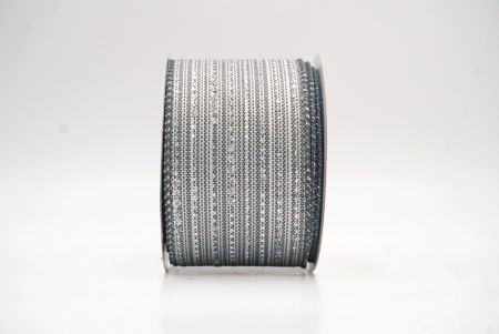 Ruban en fil de fer à pois dorés métalliques gris_KF9671GC-50-123