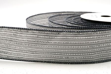 Ruban en fil de fer à pois dorés métalliques gris_KF9671GC-50-123