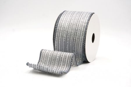 Ruban en fil de fer à pois dorés métalliques gris_KF9671GC-50-123