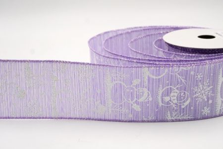 Purple_Snowman and Snowflake Shimmer Wired Ribbon_KF9681GC-11-11