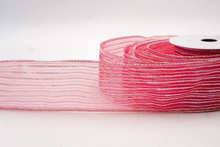 Κόκκινη Διαφανής_Γκλίτερ Λεπτή Ράγα Σατέν Κορδέλα_KF9692GN-7