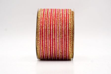 Κόκκινη Διαφανής_Γκλίτερ Λεπτή Ράγα Σατέν Κορδέλα_KF9693G-7