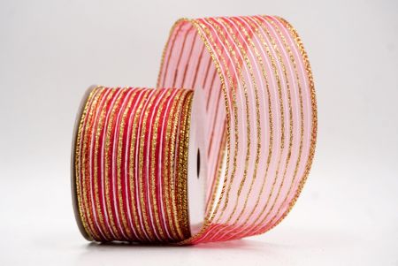 Κόκκινη Διαφανής_Γκλίτερ Λεπτή Ράγα Σατέν Κορδέλα_KF9693G-7