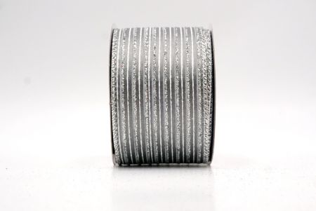 Γκρίζα_Γκλίτερ Λεπτή Ράγα Σατέν Κορδέλα_KF9695G-50