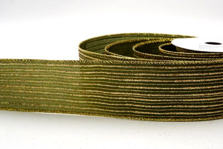 Ανοιχτό Πράσινο_Γκλίτερ Λεπτή Ράβδος Σατέν Κορδέλα_KF9697G-15