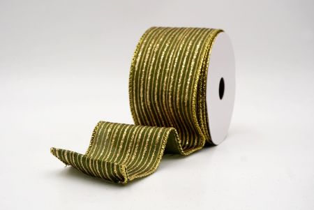 Ανοιχτό Πράσινο_Γκλίτερ Λεπτή Ράβδος Σατέν Κορδέλα_KF9697G-15